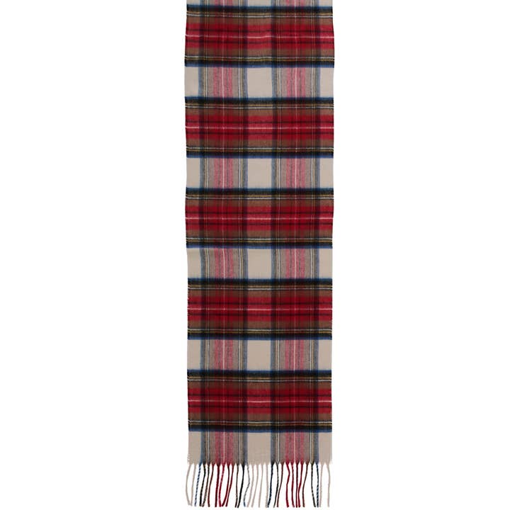 FRAAS Cashmink® Tartan-Schal — Creme