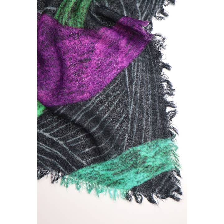 SALTO Merino-Schal Jannike — Winter Türkis