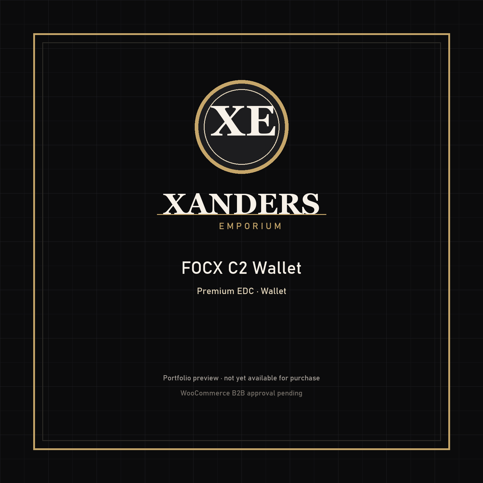 FOCX C2 Wallet — Xanders Emporium portfolio preview
