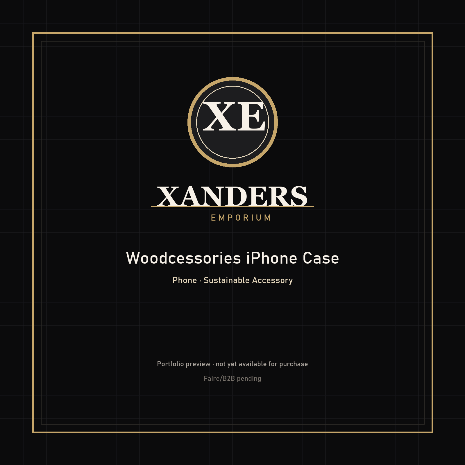 Woodcessories iPhone Case — Xanders Emporium portfolio preview