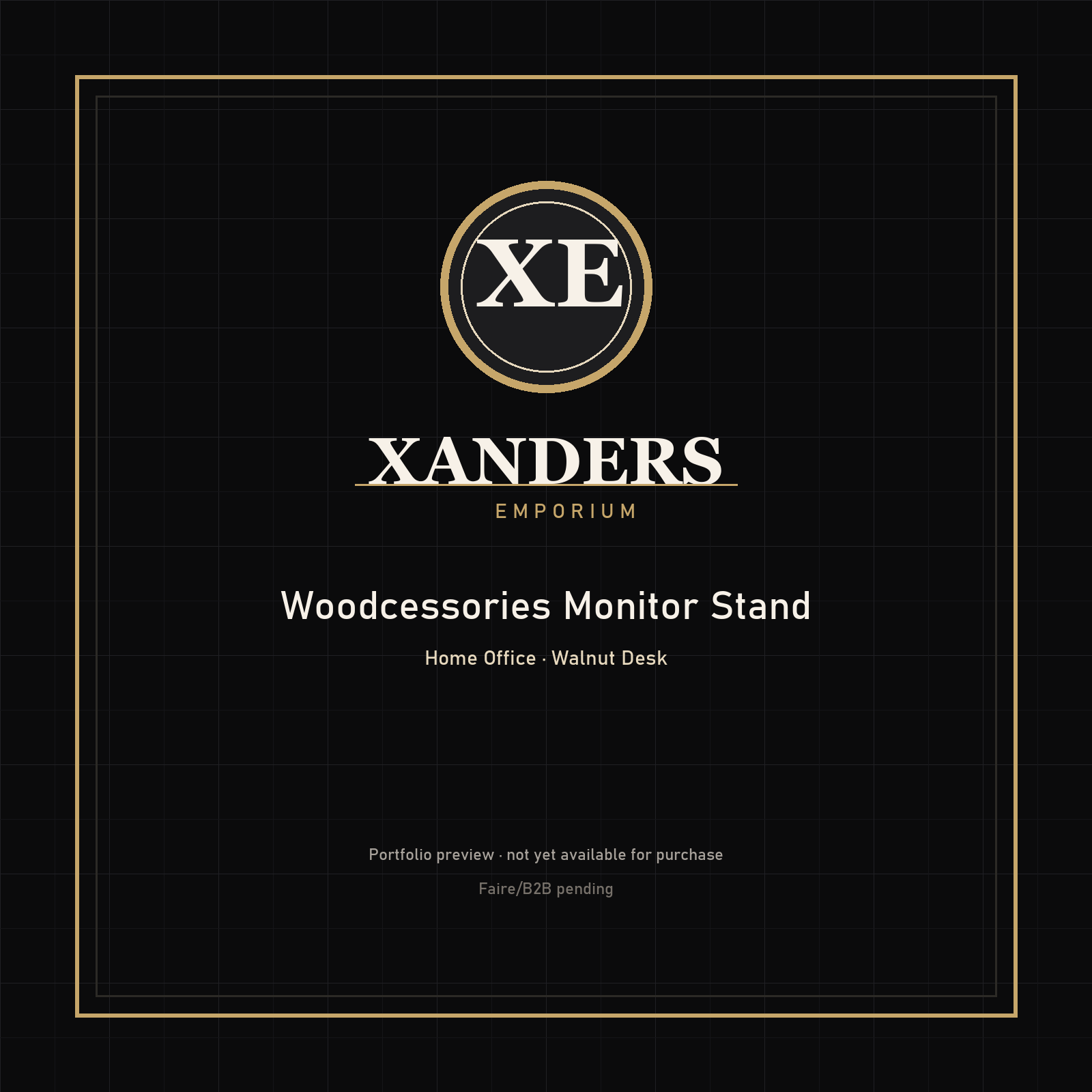 Woodcessories Monitor Stand — Xanders Emporium portfolio preview